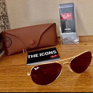 Ray-Ban Aviator Sunglasses 55mm New